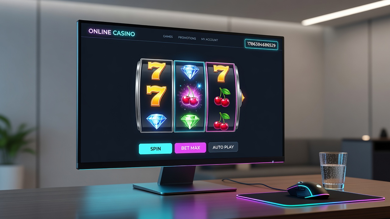 Mobile devices displaying online casino games with payment integration examples