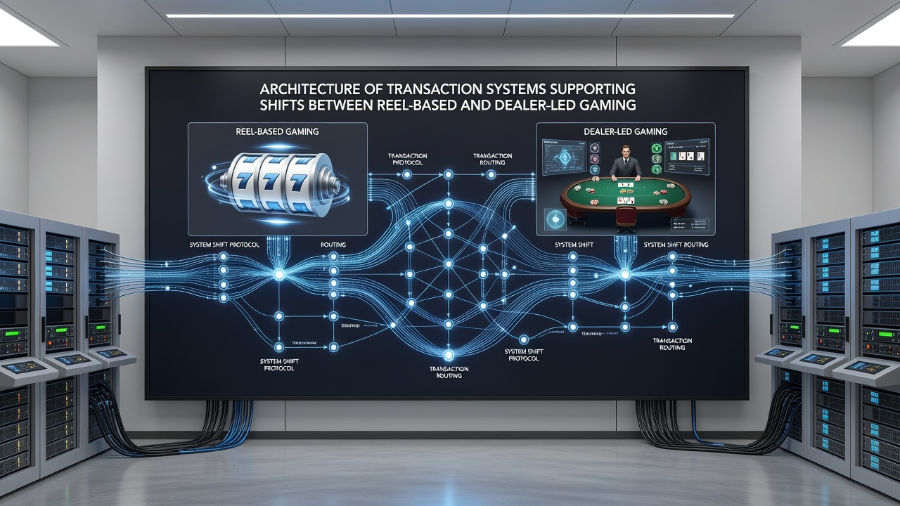 Flowchart of API calls and wallet updates during a player transition from slots to live dealer blackjack